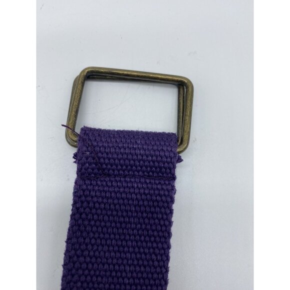 Laidback Men's Woven Purple D Ring Belt Size End to End 34" Small-Medium - Picture 3 of 7